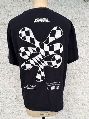 Zoo York Black Tee with White Print